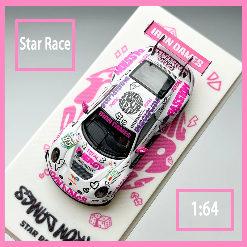 

Star Race SR 1/64 Scale 992 GT3 R Alloy Car Model Ornament Souvenir Display Collection Hobby Gift