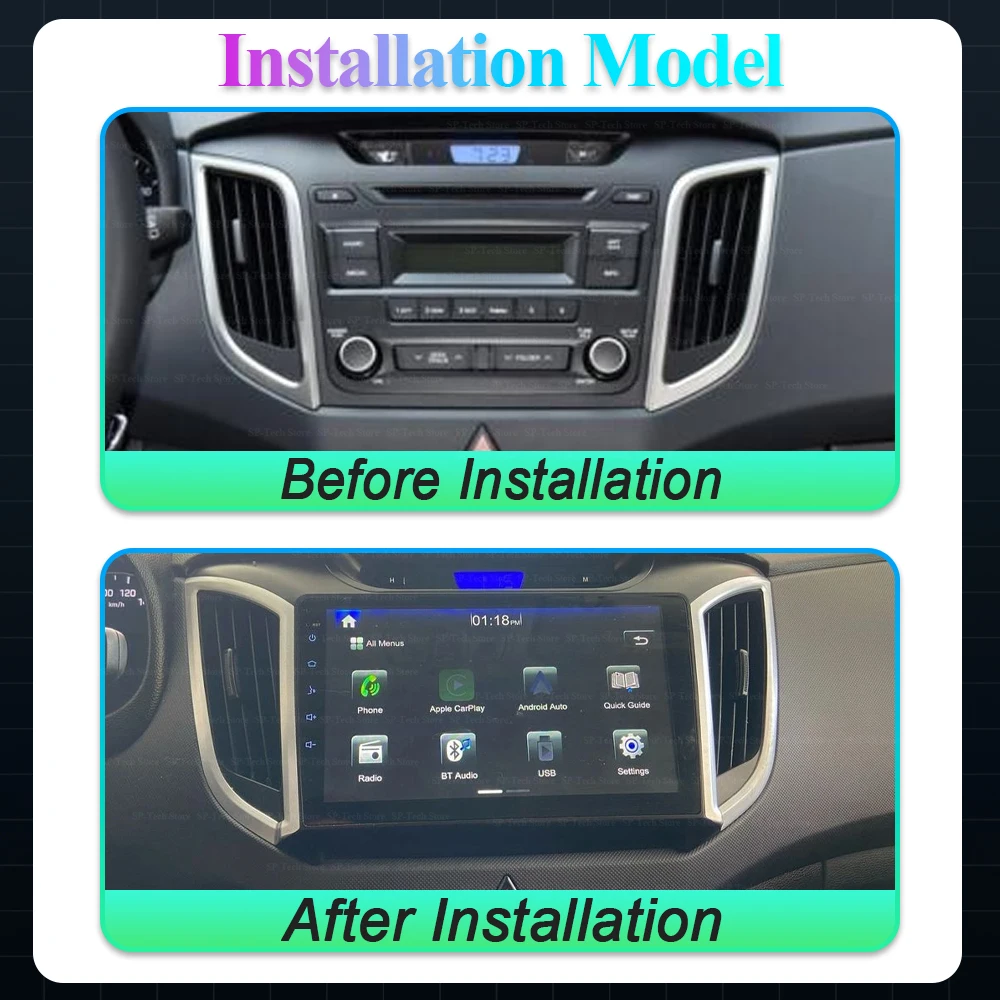 For Hyundai Creta Ix25 2015 - 2019 Car Radio Multimedia Video Player Navigation Stereo Gps Android 10 No 2din 2 Din Dvd 8 Core