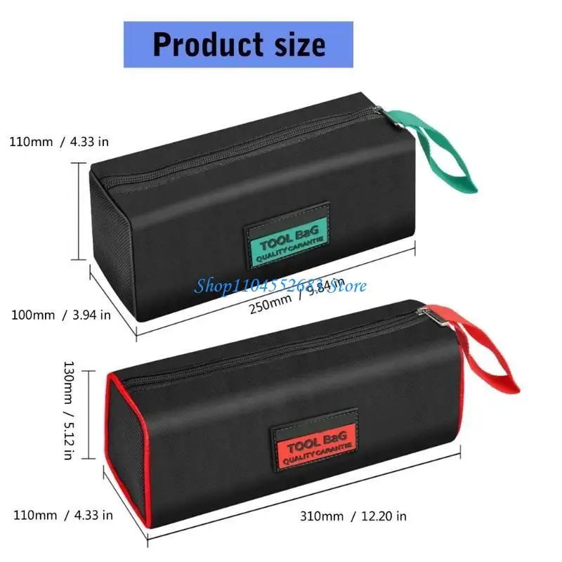 حقيبة تنظيم الأدوات شديدة التحمل Y6GD، حقيبة قماش أكسفورد واسعة ومقاومة للماء للحرفيين والسباكين الكهربائيين الأساسيين