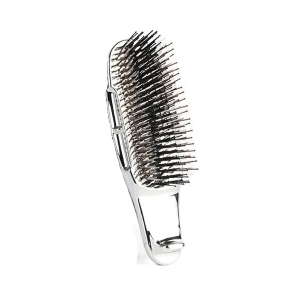 Galvanisierter, handgefertigter Massagekamm, Reinigungsmassage, Kopfhaut, gehobener feiner Luftkissenkamm, luxuriöser Friseurstil