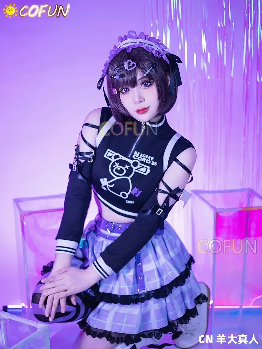 COFUN Project Sekai Colorful Stage Feat 25:00 At Nightcord Shinonome Ena Outfits Anime Cosplay Costumes JK Uniform Women Dress