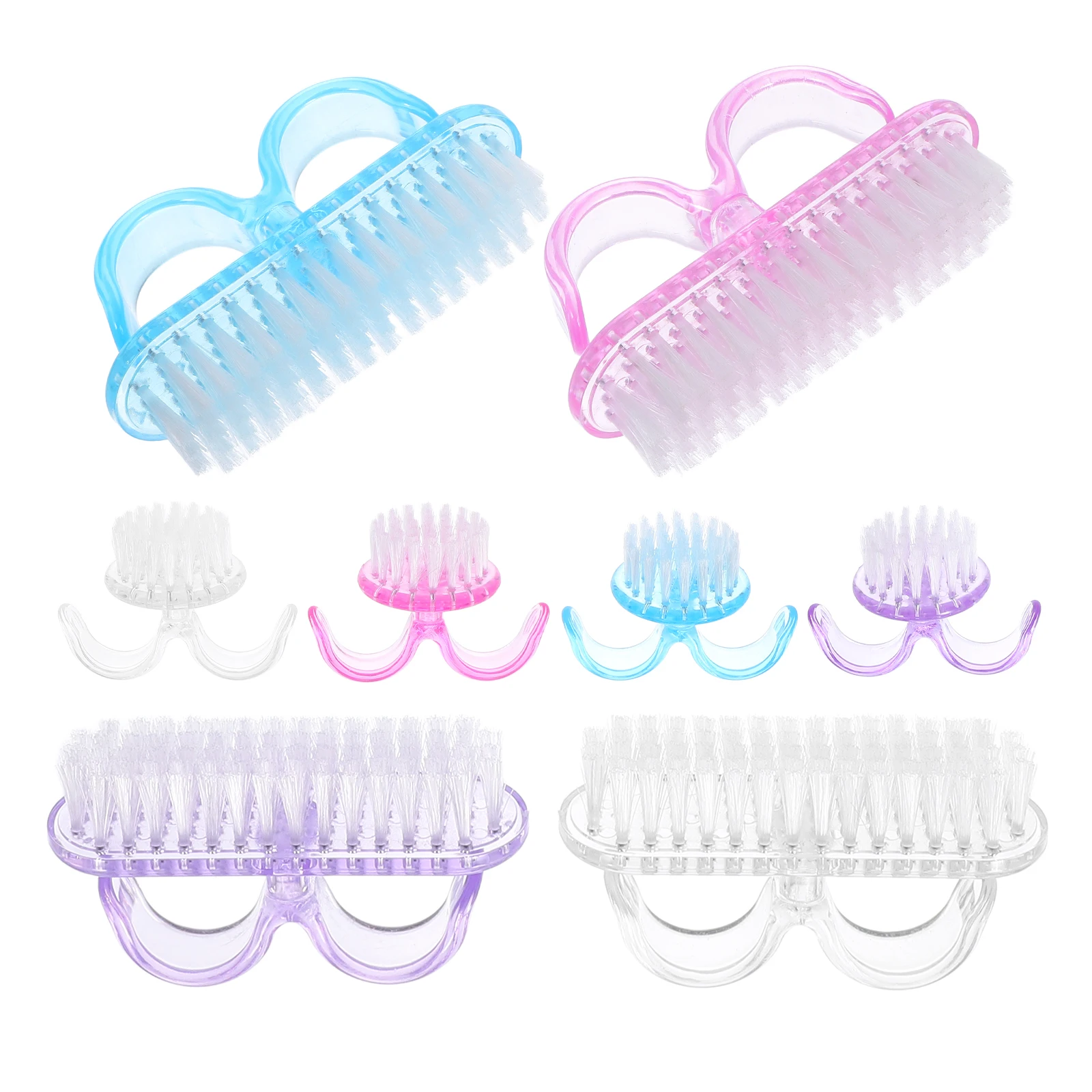 

8 Pcs Nail Dust Brush Accessories Manicure Clean up Multifunction Fingernail Mini Powder Cleaning Duster for Nails