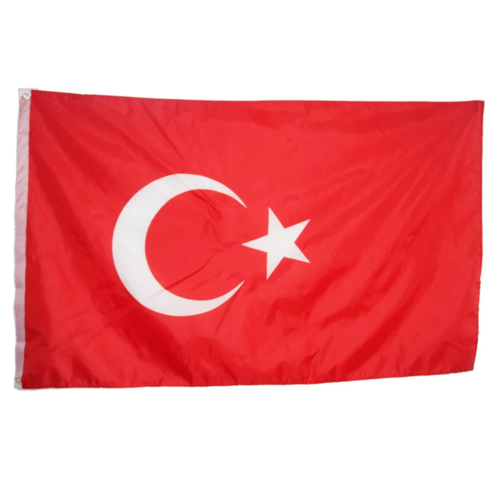 NEW 3X5 TURKEY FLAG 3FT X 5FT FLAGS TURKISH 90x150cm Hanging National flag Turkey Home Decoration country flag