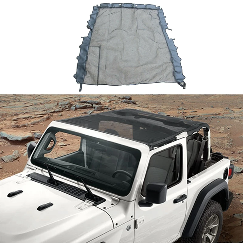 82215620 For 2020-2021 Jeep Gladiator Soft Top Sun Bonnet Visor Cover