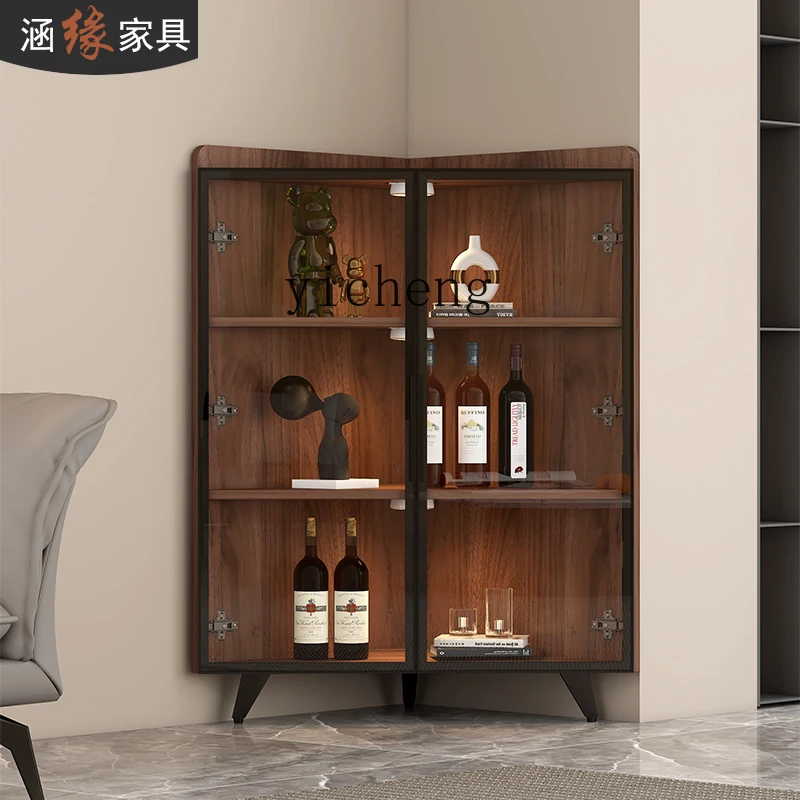 ZC simple corner cabinet living room triangular  cabinet corner rack household corner storage cabinet