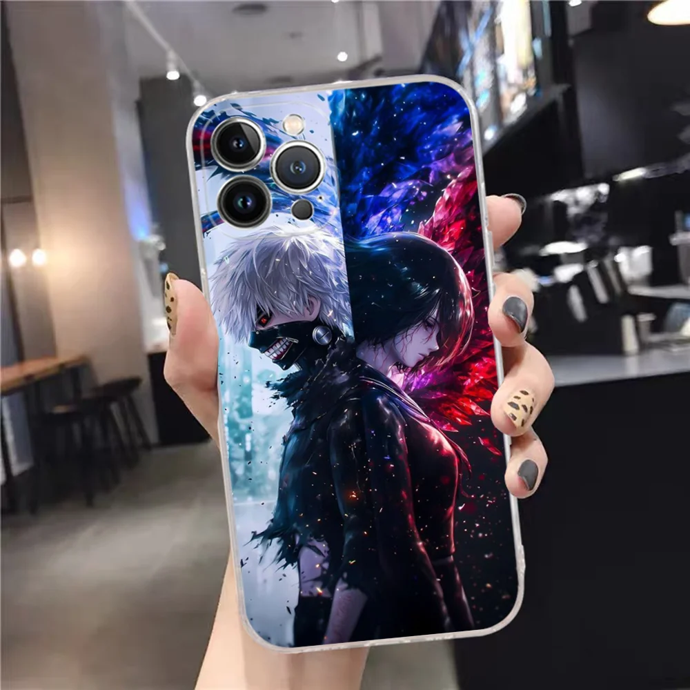 Tokyo Ghoul Kaneki Ken Phone Case Silicone Soft For Iphone 16 15 14 13 12 11 Pro Mini XS MAX Plus X Cover image 6