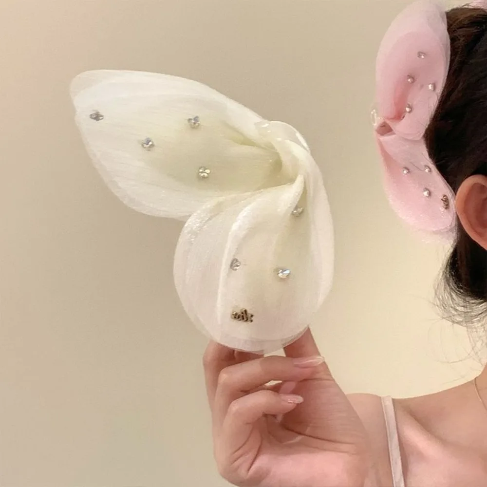 

Тканевые лепестки бабочки, коготь для волос, корейский стиль, аксессуары для волос, стразы, сетка, зажим в виде акулы, милый головной убор, женские заколки для волос, вечерние