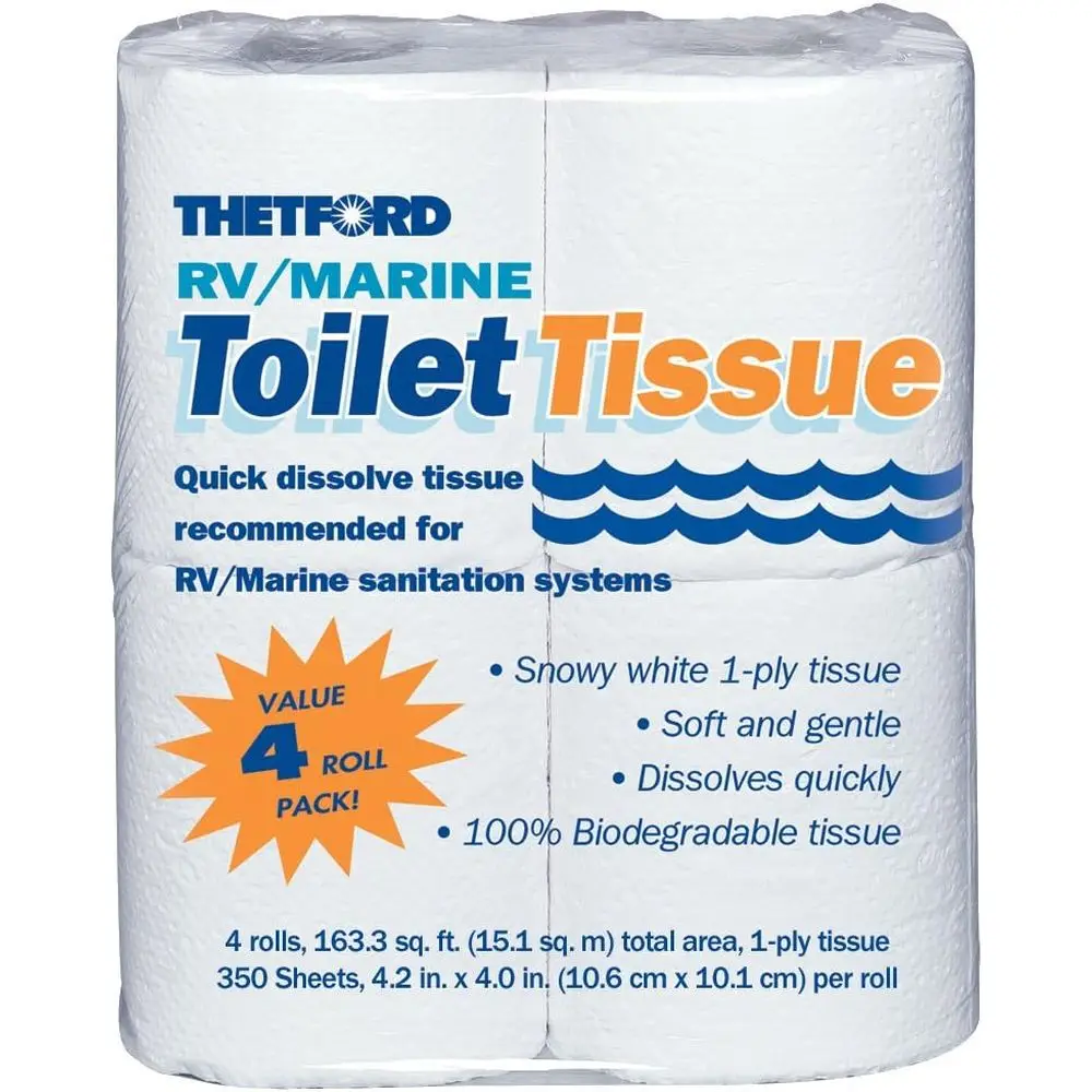 

RV & Marine 1-Ply Toilet Paper - 4 Rolls