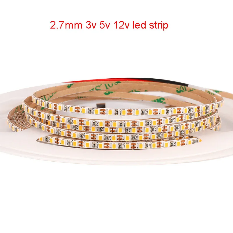 

5 м 3 В 5 В 12 В Тонкая 2,7 мм 3 мм Гибкая светодиодная лента Мягкая лента 200 светодиодов/м smd2016 3000k Природный белый 4000k 6000k Выставка для рукоделия