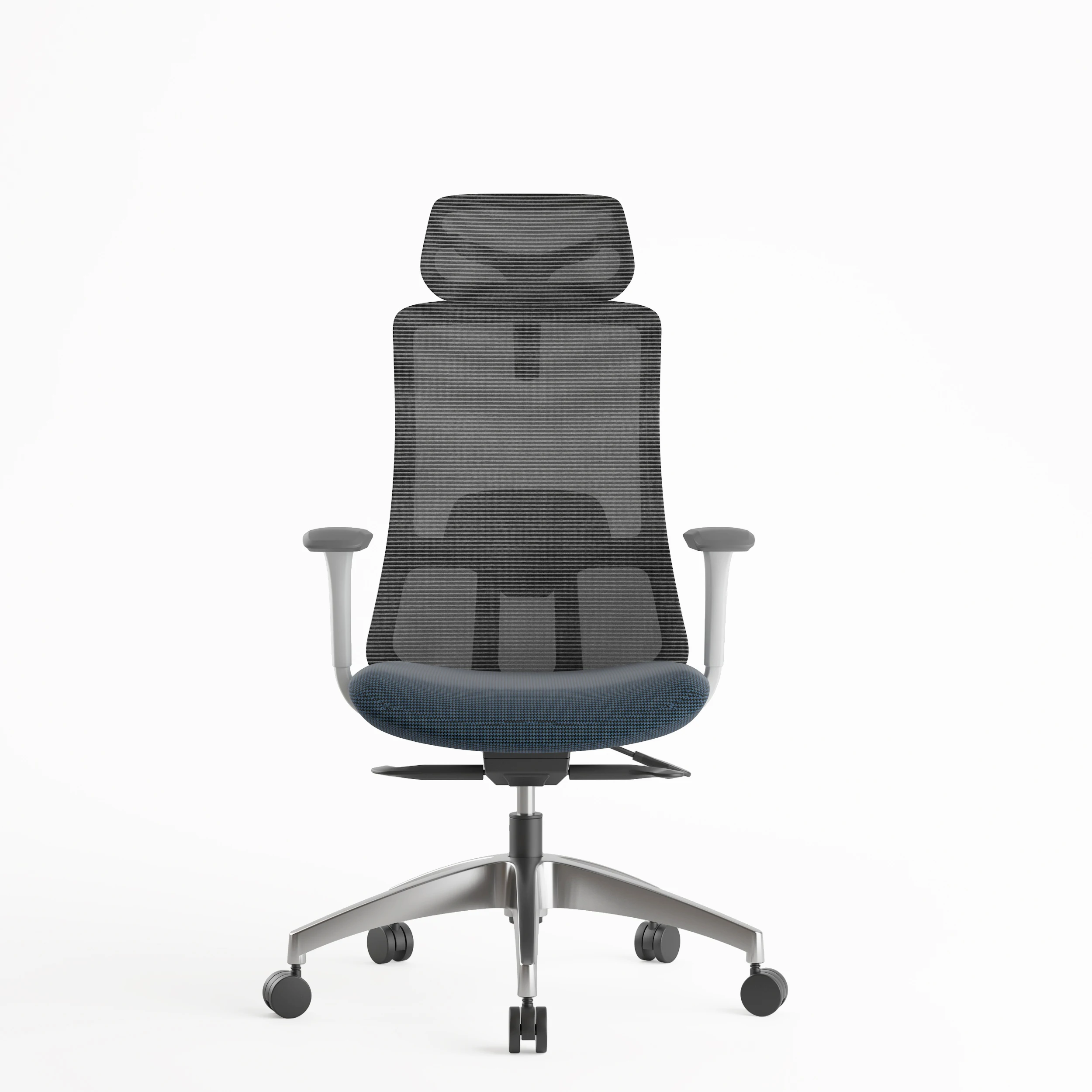 

Metal Aluminum Plastic High Back Office Modern New Chair White Body Adjustable Lumbar Support Executive Chair