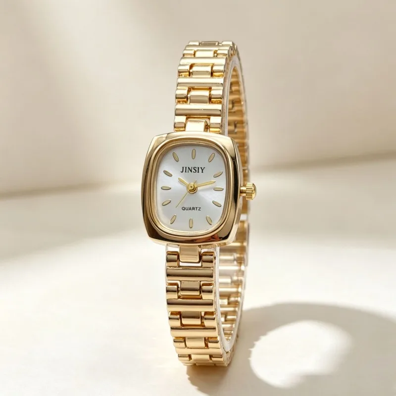 Hot Selling Stainless Steel Strap Women Watch Luxury Gift Ladies Quartz Watches Fashion Square Dial Wristwatch Wholesale