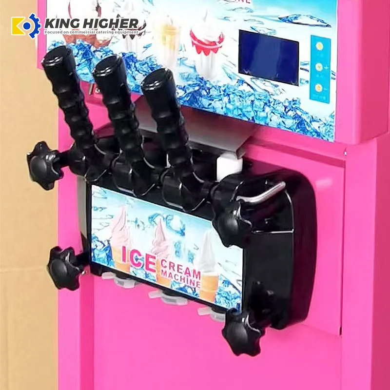 Wholesale Commercial Use Soft Serve Ice Cream Making Machine Gelato Ice Cream Maker Low Price Fruit Milk Chocolate Ingredients