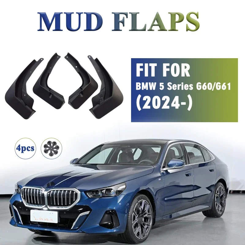 

2024 FOR BMW 5 Series G60 G61 Mud Flaps Guard Splash Mudguard Fender Mudflaps Car Accessories Front Rear 4pcs