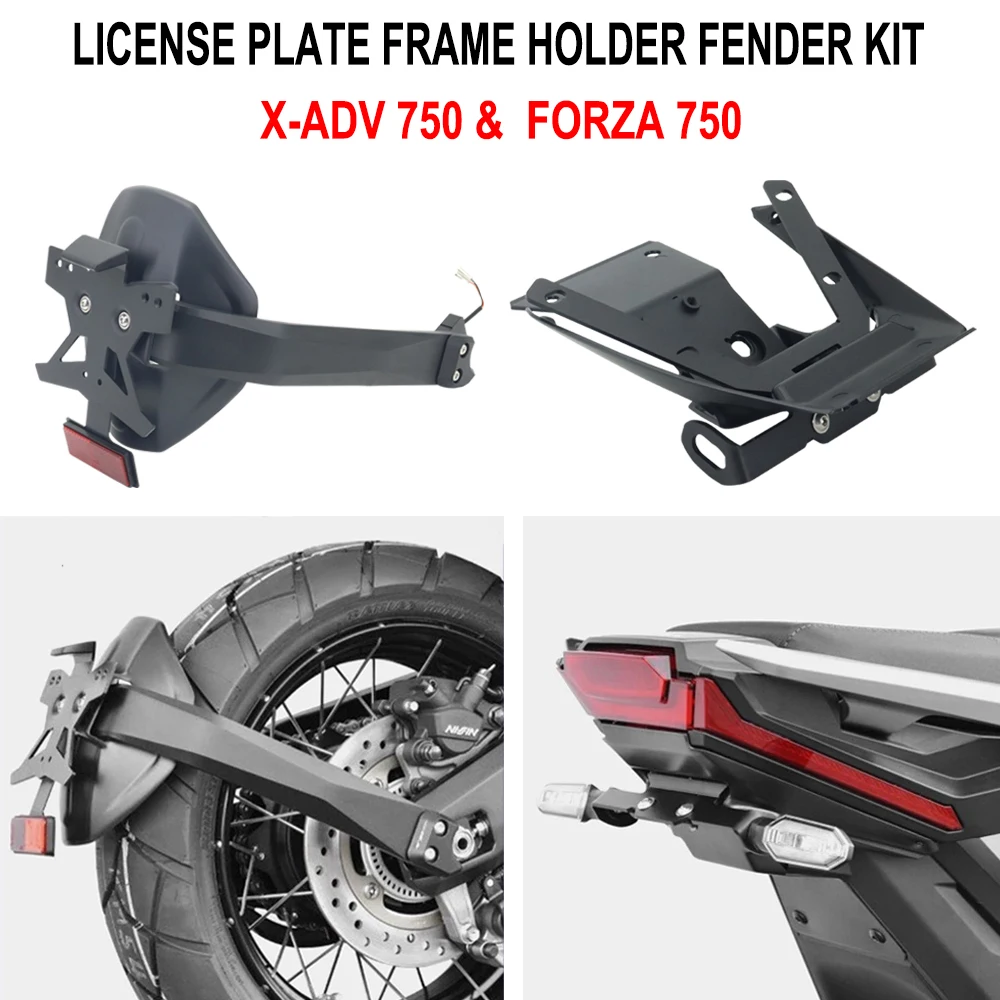 

Fenders Accessories For Honda X-ADV 750 FORZA 750 2021 2022 Motorcycle License Plate Frame Holder Fender Kit XADV750 Forza750