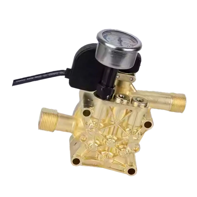 Copper-Plated Pump Head Four Corners Accessories 1508B/D 220V For MORGANA Home Car Wash/Pressure Washer Parts