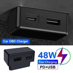 OBD Plug for Tesla Model 3 Model Y X S Obd Adapter Charging for Tesla Car Model3 Modely Obd2 Splitter Charger Adapters