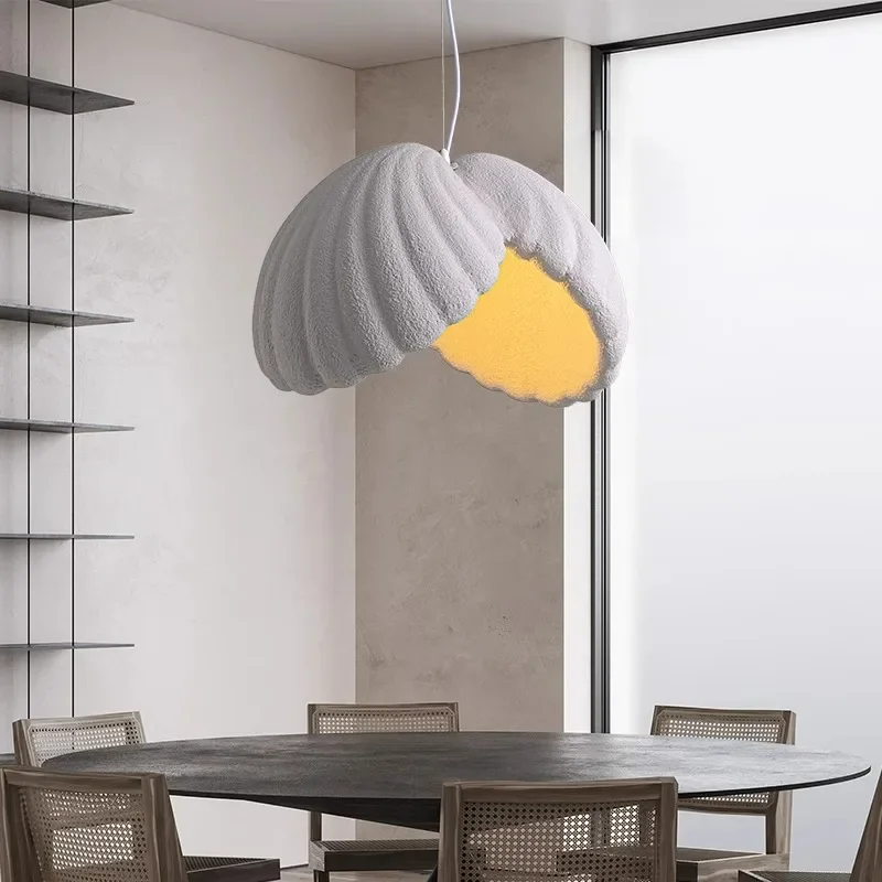 Nordic Shell High Polymer Simple Design Pendant Lights for Living Dining Room Coffee Tables Kitchen Island Ceiling Chandelier