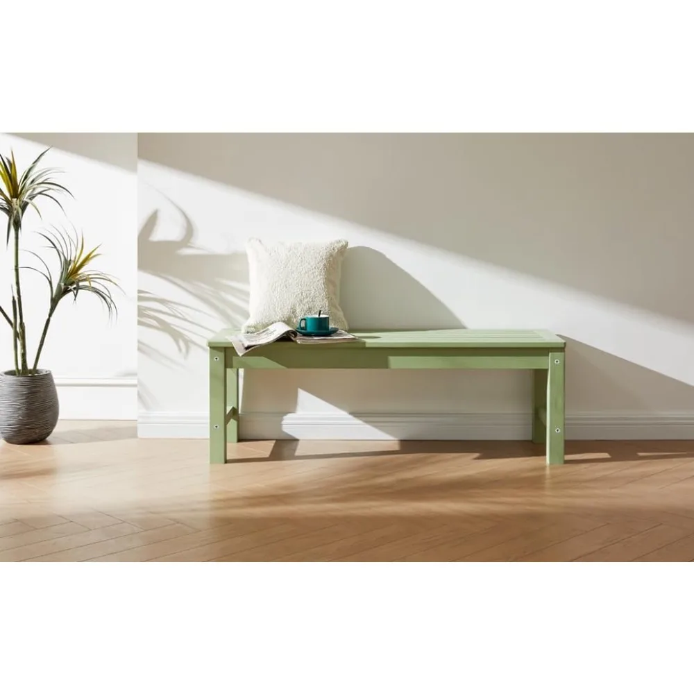 مقعد خارجي، مقعد شرفة من البوليستر الخشبي لشخصين، مقعد حديقة مقاوم للطقس لا يتلاشى ولا يتلاشى أبدًا، بدلة مقعد للفناء في جميع الأحوال الجوية #5