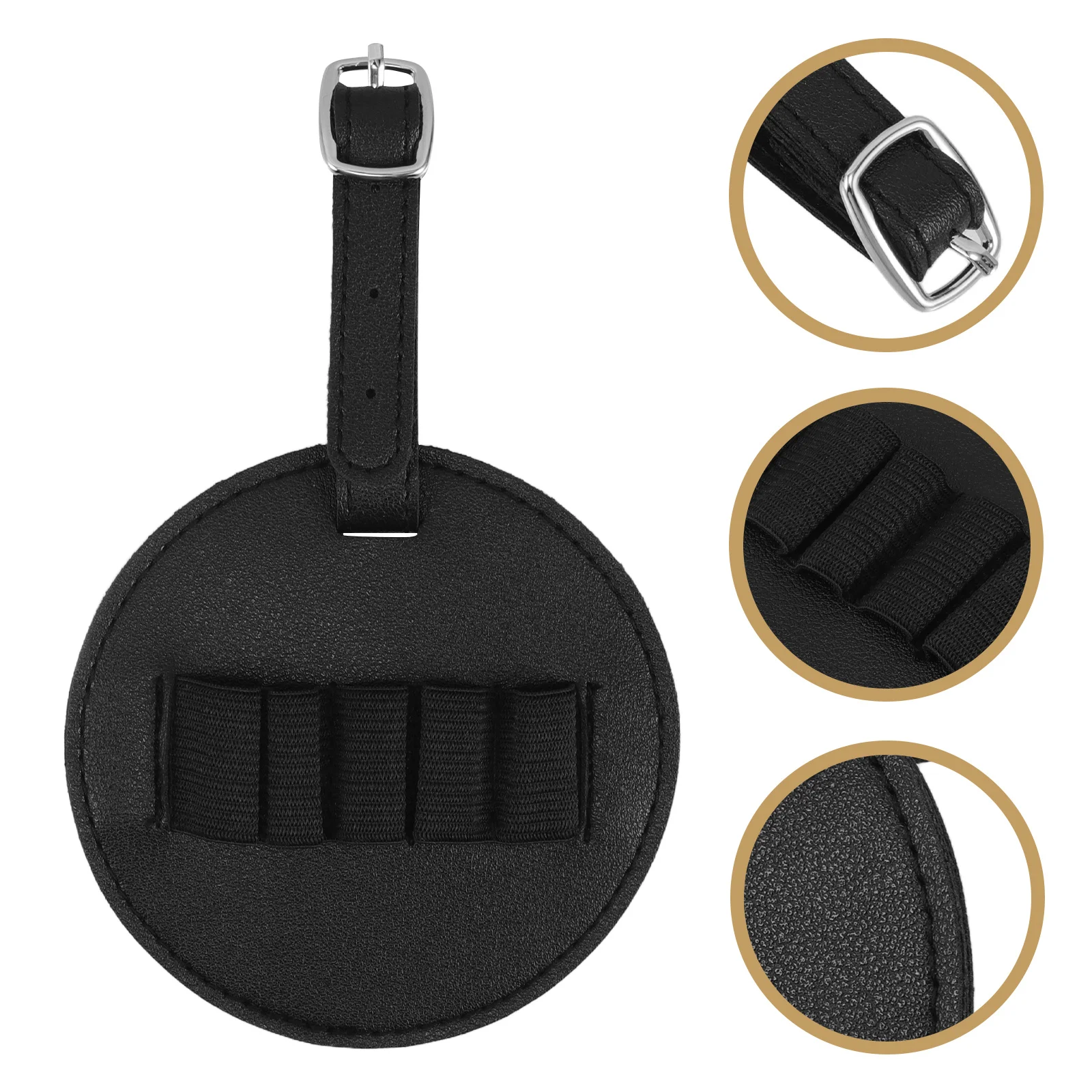 

Golf Tee Holder Bag PU Organizer Hanging Strap Large Capacity Golf Accessory Storage Pouch Portable Tee