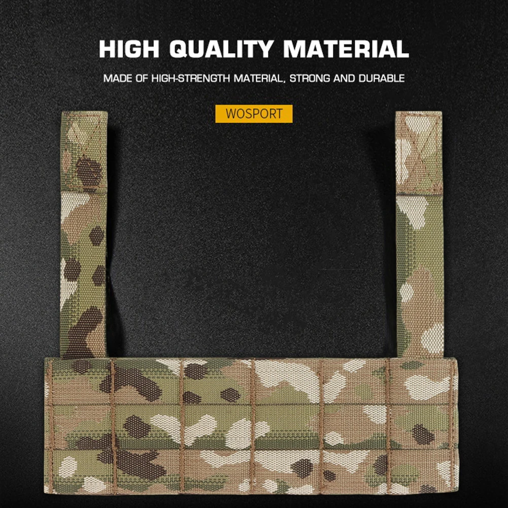 Airsoft Tactical Chest Rig Molle Expansion Plate Navigation Pouch Phone Case Mount D3CRM Chest Rig Hunting Vest Accessories