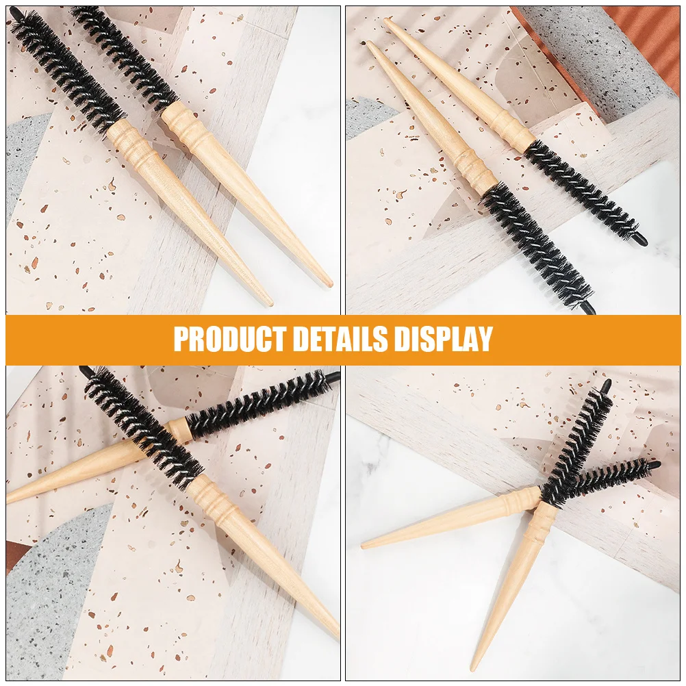 

2Pcs Anti-Static Blow Drying Brush Round Hairbrush Comfortable Grip Suitable for Wet Dry Hair Detangle and Style Roll Brush
