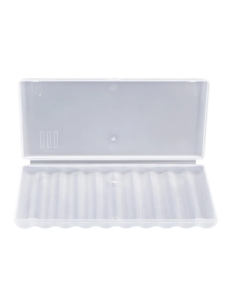 Support de conteneur rigide en plastique transparent translucide, capacité de la boîte de stockage de batterie restante, structure robuste, sécurité