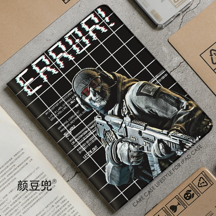 

Call of duty Anime COD GAme For iPad Air 4 5 6 Mini 5 6 Case Luxury Silicone For Pro 13 12.9 11 10.5 inch For iPad 10th 9th Case