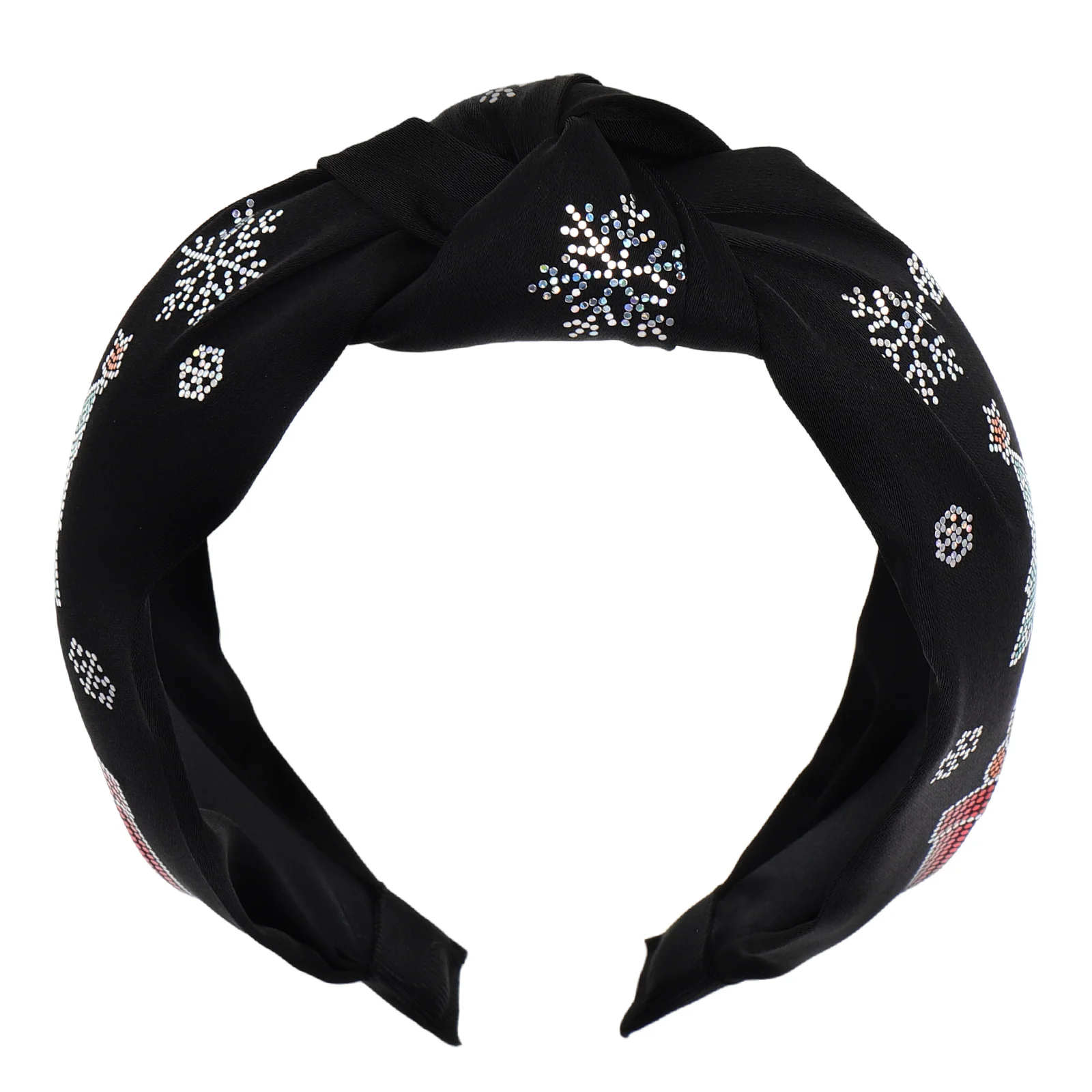 

Christmas Tree Headband For Women Wide Knot Design Festive Xmas Hair Accessories Lightweight Holiday Party Wear Knotted