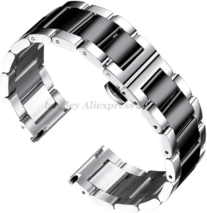 16mm 18mm 20mm 21mm 22mm 23mm 24mm 26mm Szerokość Pasek do zegarka Pasek ze stali nierdzewnej Pasek do zegarka Metalowa opaska na rękę Mężczyźni