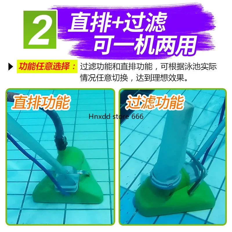 Swimming pool sewage suction machine manual underwater vacuum cleaner