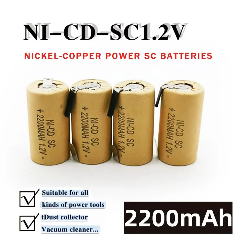 ☛2200mAh Ni-Cd Rechargeable Battery for Makita Bosch Hitachi and DeWalt Power Tools, Screwdriver Battery, 1.2V, High Quality