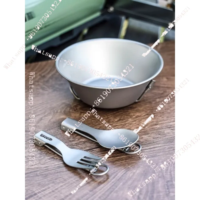 

Outdoor Cutlery Snow Bowl, Portable Cutlery Camping Cookware Equipment Folding