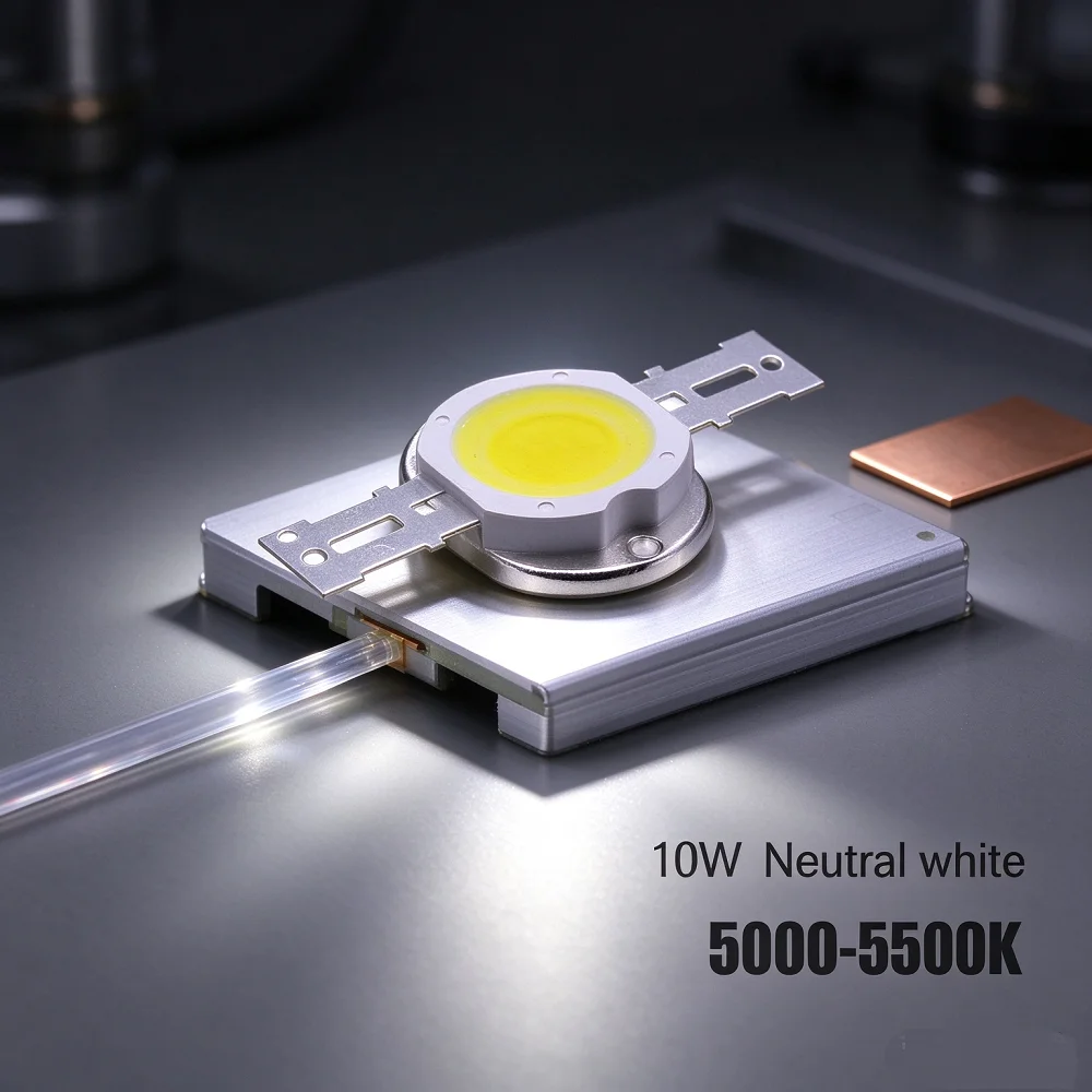 10W High Power LED Chip  Neutral White 4000k 5000-5500k Lighting Beads DC 9-12V 1050mA Integrated Matrix Bulb COB Lamp