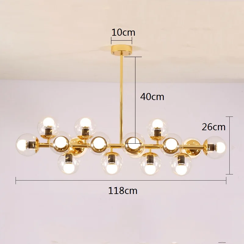 Kitchen LED Pendant Light Dinning Room Lamp Bar Ceiling Lights Bedroom Chandelier Lighting 15W Warm White LED Bulb Holder