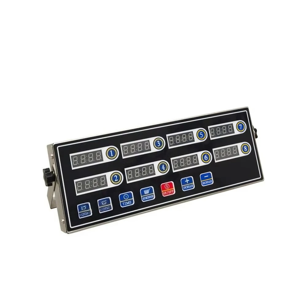 

Таймер кухонный CAL8C на 8 каналов – цифровые часы для приготовления пищи с громким сигналом для ресторанов, коммерческих напоминаний и точного таймеринга