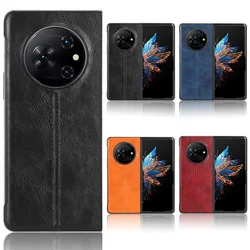 For Tecno Phantom V Fold Case Ultra-thin Suture Soft Edge PU Leather Hard Phone Cover For Tecno Phantom V Fold Case
