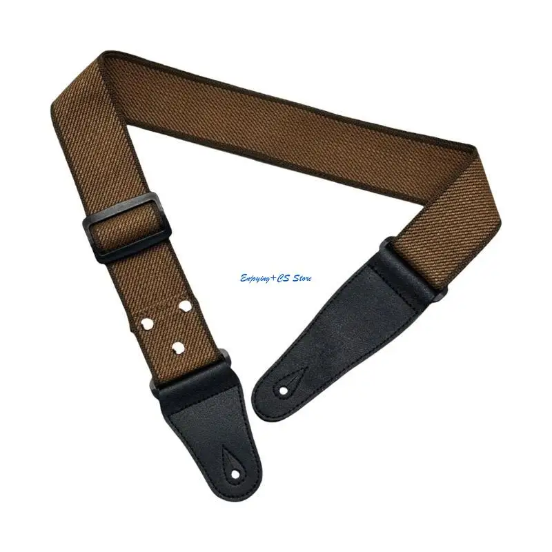 

Y51D PU Leather Ends Comfortable Strap Acoustic Guitar Bass Strap Belt Accessories