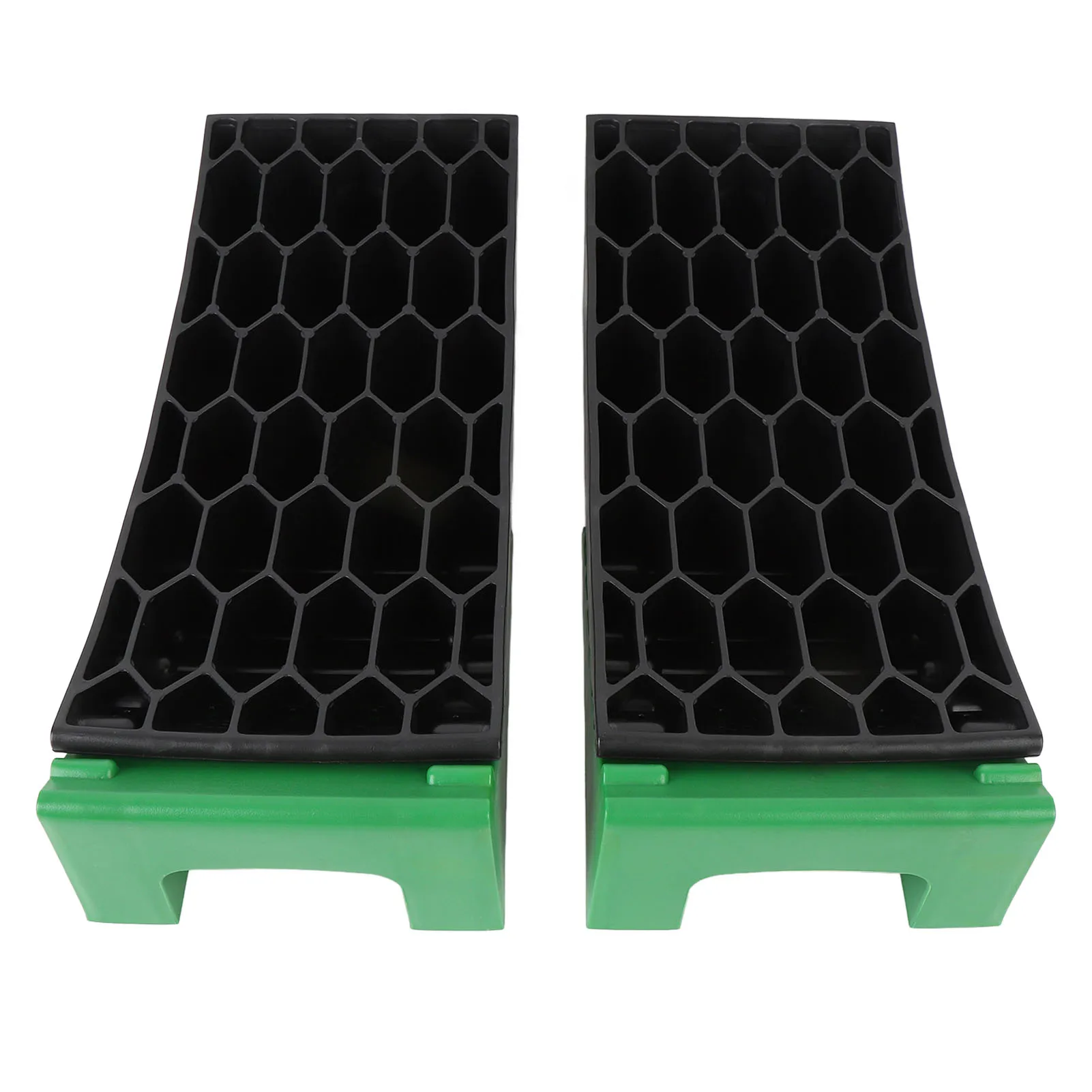 6Pcs Curved Leveling Block 35000lb Load Capacity Portable RV Curved Leveler with Anti Slip Pads for Campervan Trailer Motorhome