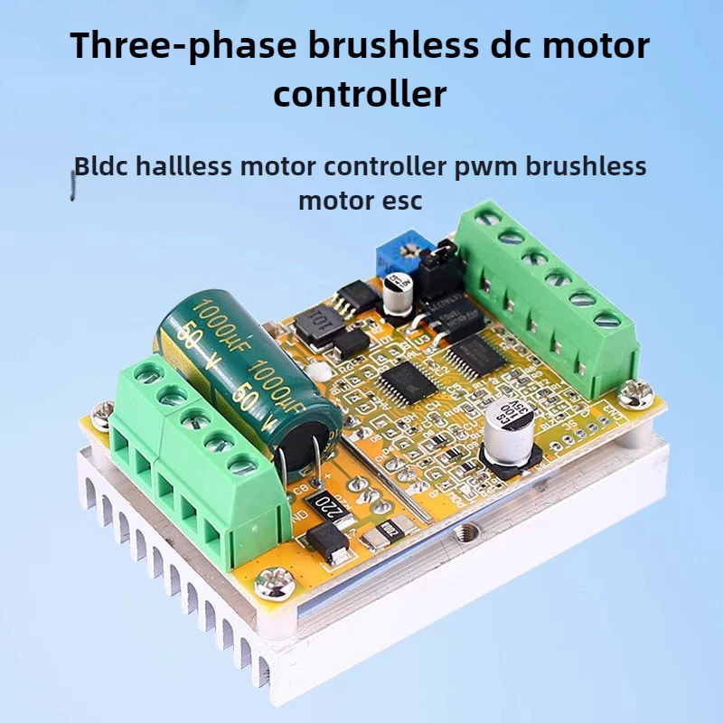 

DC 6.5-50V 380W Motor Controller Driver Brushless Controller NO Hall Power Supply Accessories