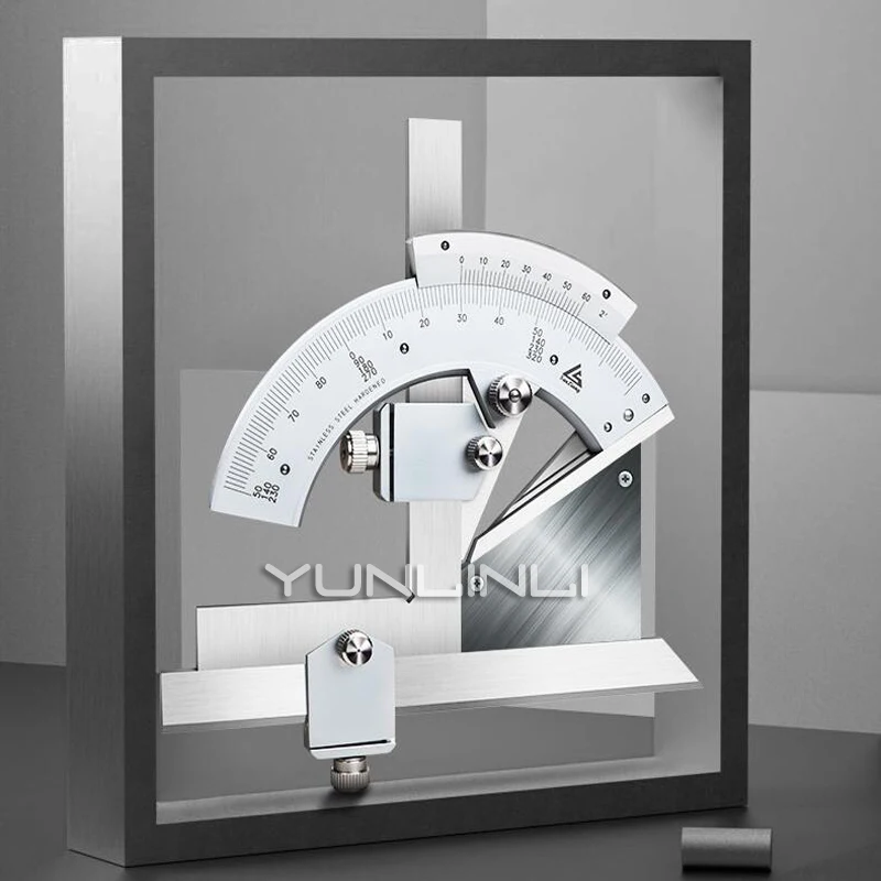 Universal Angle Ruler 0-320 Degree Stainless Steel Angle Measuring Instrument Protractor Angle Measuring Instrument 187-801