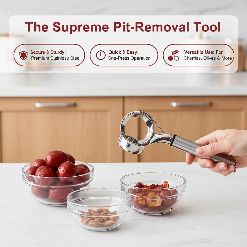 ZLinKJ Stainless Steel Jujube Corer Heavy Duty Labor Saving Fast Pit Remover Long Lasting Kitchen Tool for Home