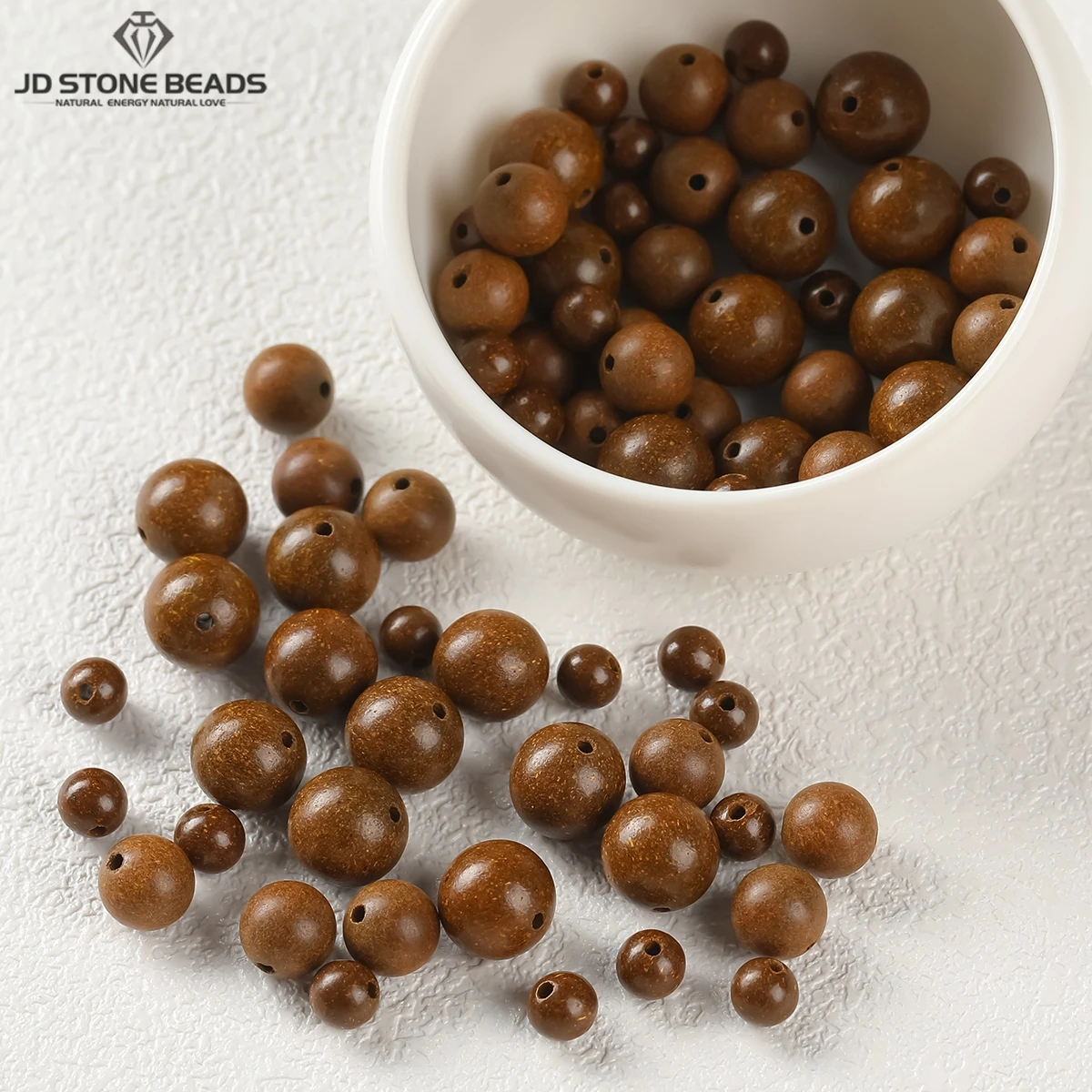 

10 Pcs/lot Chinese Five Elements Earth Incense Bead Round Loose Spacer For Jewelry Making DIY Necklace Bracelet Accessories