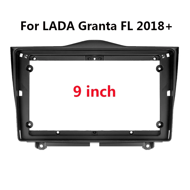 Car Radio Frame Kit For LADA Granta FL 2018 2019 Auto Stereo Dash Panel Frame Kit Mount Trim Bezel Faceplate