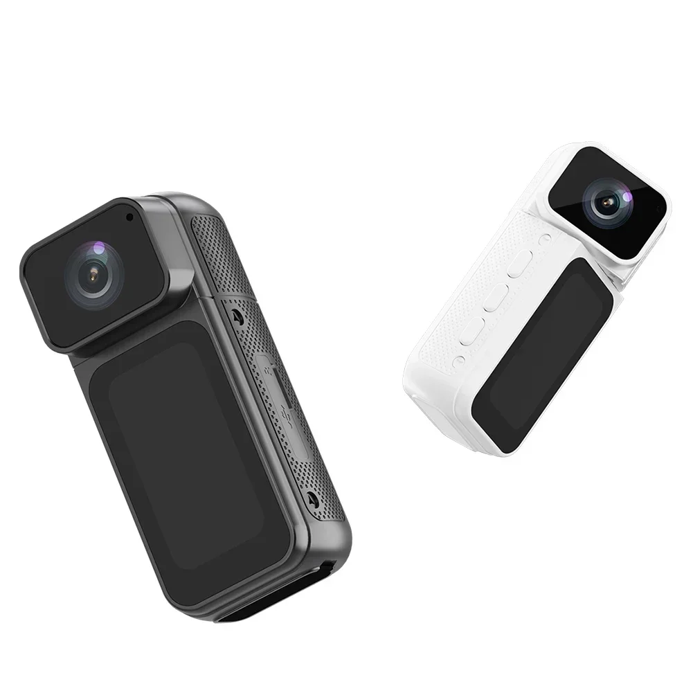 กล้องแอคชั่น 4K 360 °   HD Panoramic กันน้ํา Anti-Shake Thumb สวมใส่แบบพกพามินิกล้องสําหรับทํางานท่องเที่ยวกีฬาชิ้นส่วนกล้อง