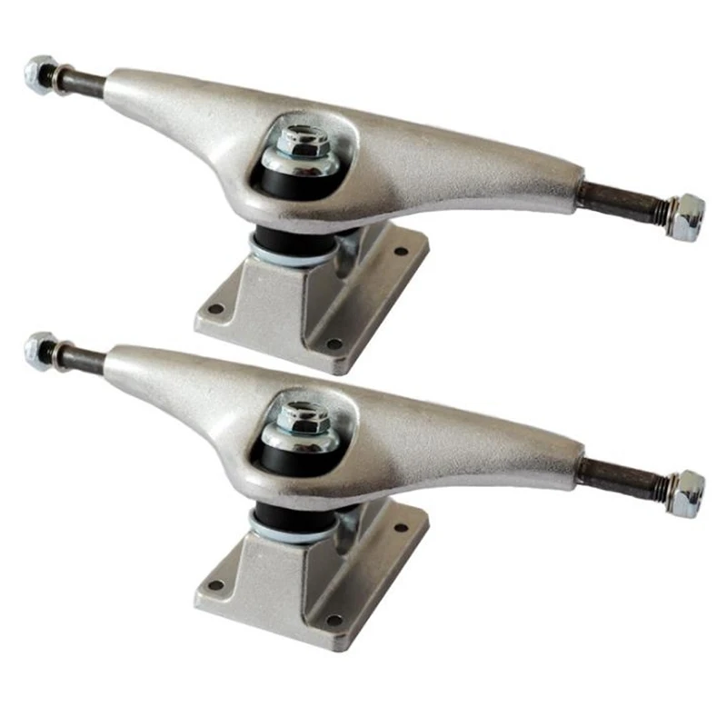 

2 Pcs 6.25 Inch Adult Skateboard Truck for Longboard Truck Bridge Aluminium Alloy Truck Bracket Parts,Silver