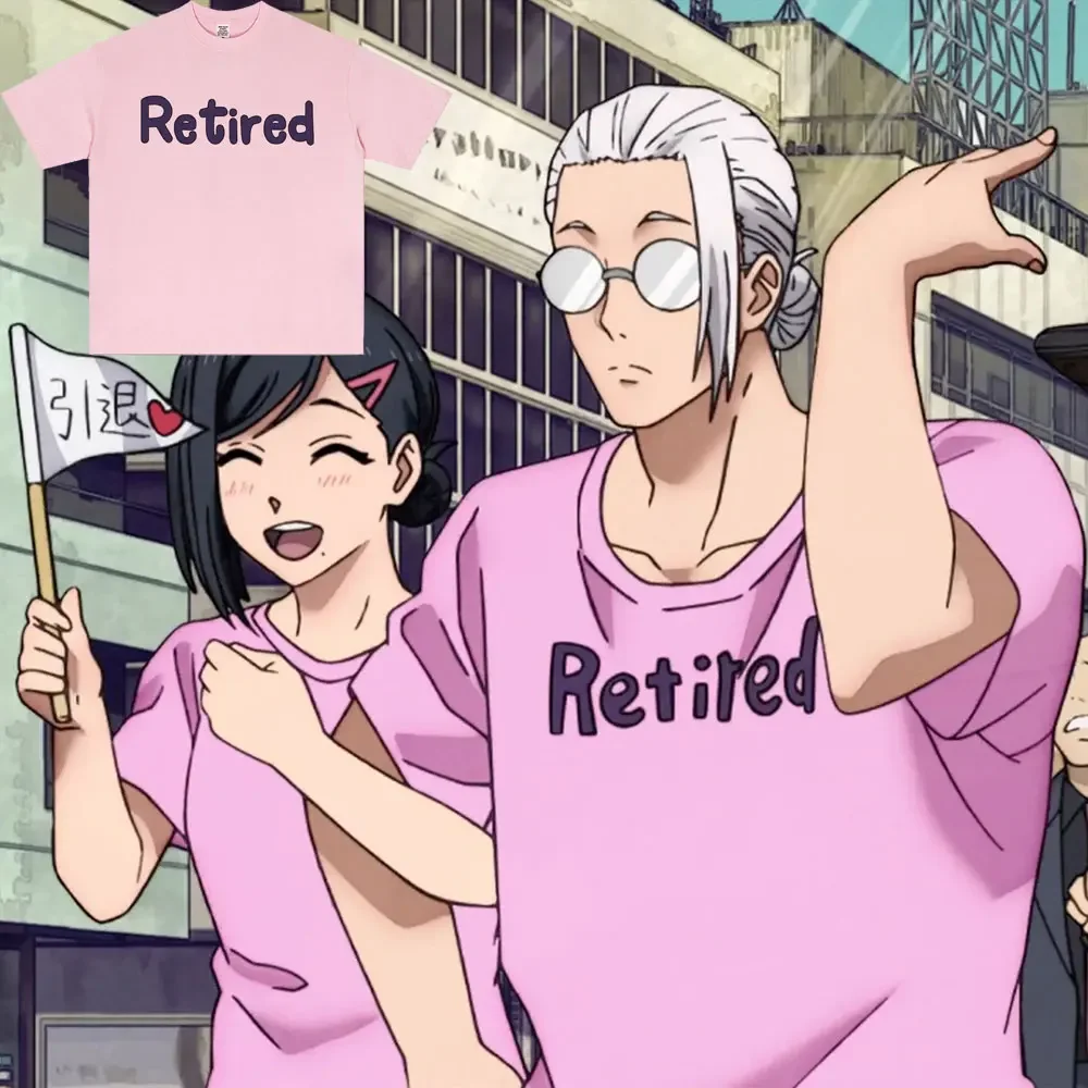 Anime Sakamoto Days Taro Sakamoto Retired Same Style T-shirt Men Manga Casual Humor T-shirts Male 100% Cotton Oversized T Shirts