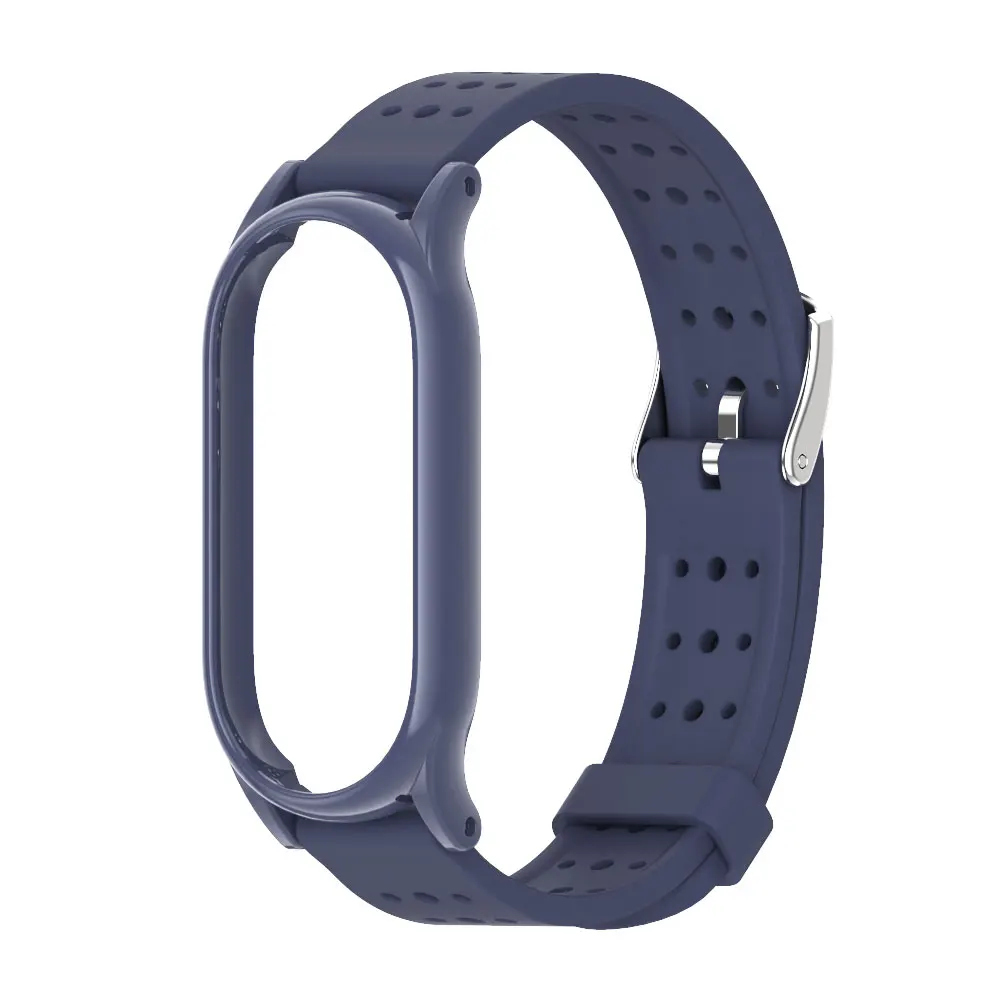 Silicone Watch Bracelet for Mi Band 8 Strap for Xiaomi Mi Band 9 Correa Waterproof Smartwatch Replacement