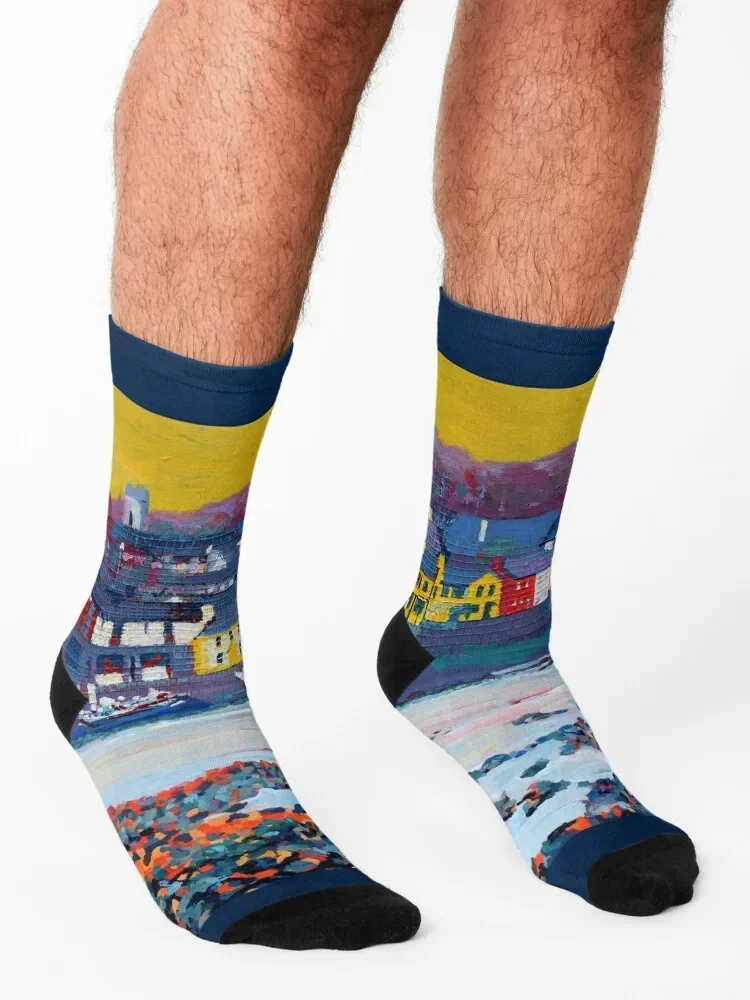 Kinvara Bay (Galway, Ireland) Socks valentine gift ideas anti slip football Mens Socks Women's