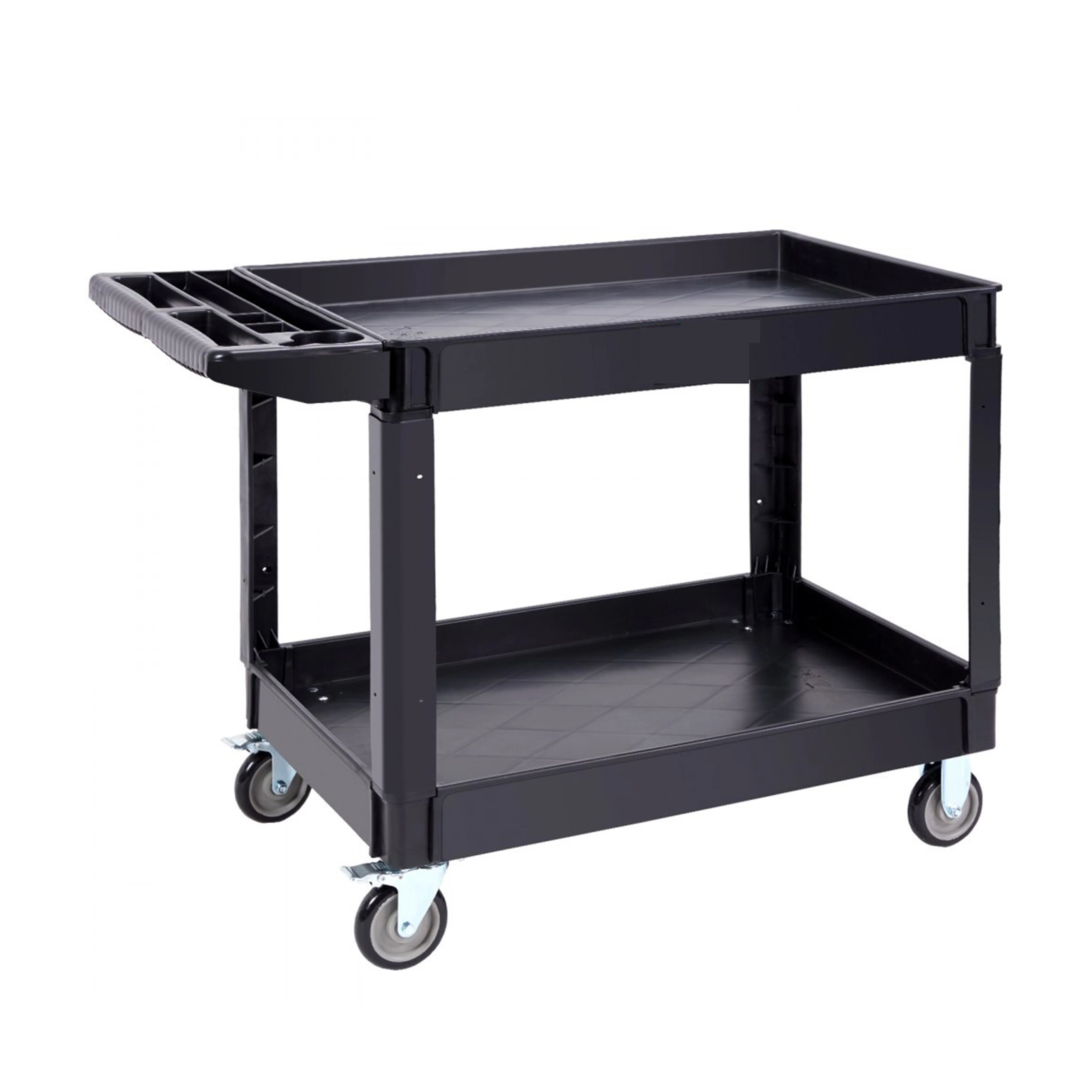 Industrial Heavy-Duty Hand Trolley Multifunction Rolling Storage Tool Carts Plastic Service Carts Hotel Restaurant WT217