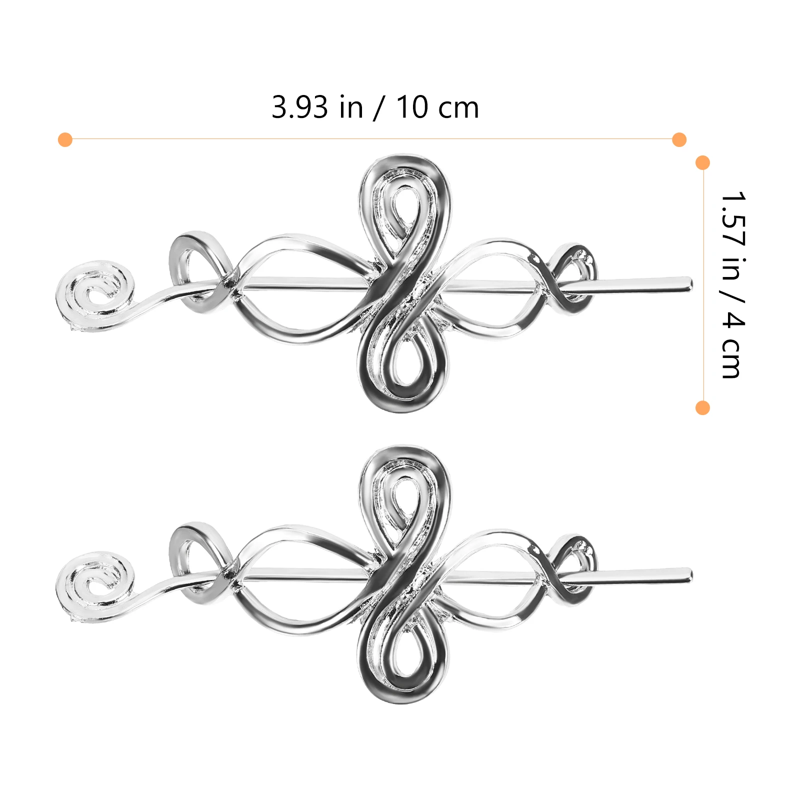 

2pcs Sticks Vintage Bun Pins Alloy Clips for Women Long Ponytail Holders Hair Clip Pin Stylish Hair Accessories